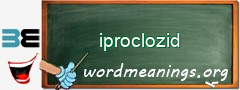 WordMeaning blackboard for iproclozid